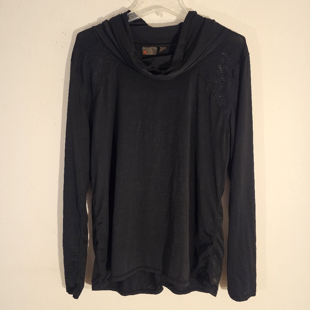 Zella Mesh Cowl Hoodie
